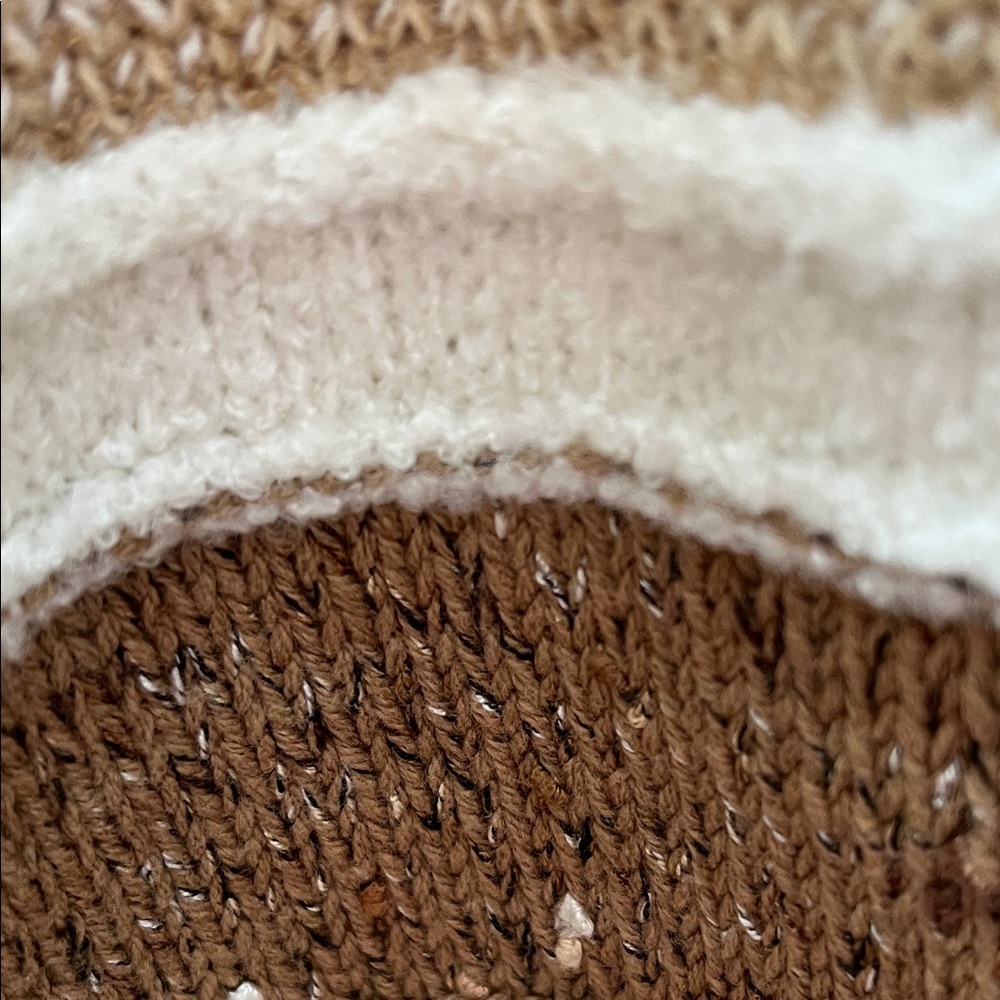 Liz Claiborne Women's Striped Sweater - Brown, Cream, and White - Picture 7 of 8